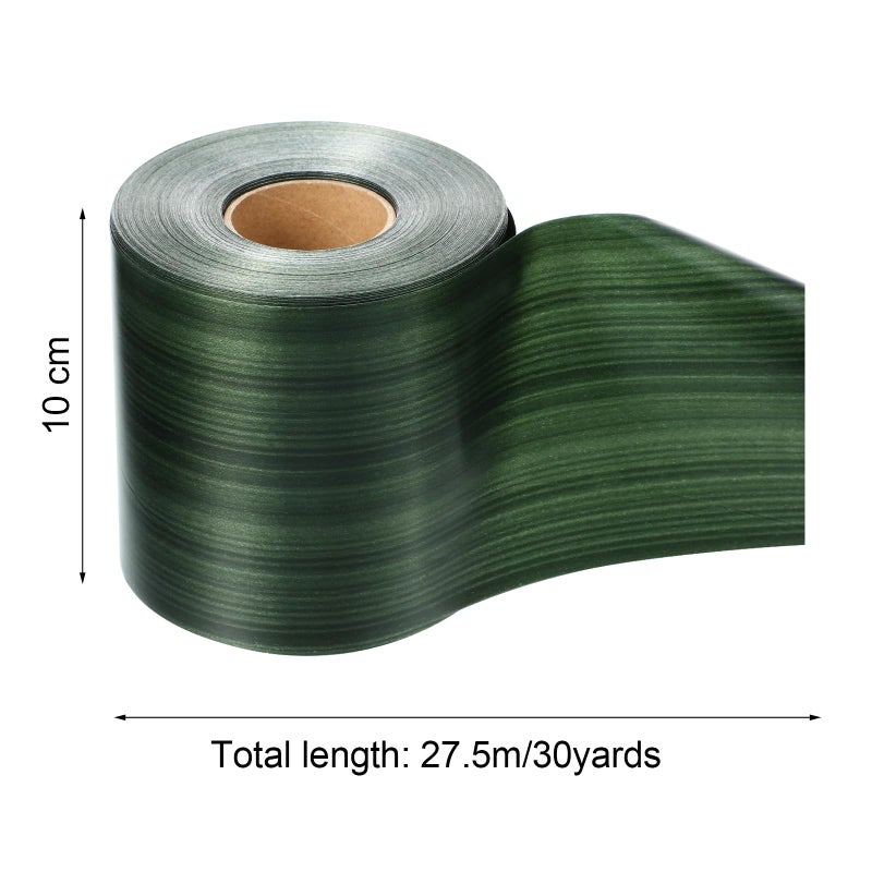 Syhood Outdoor Ribbon Poly Satin Ribbon Floral Craft Decoration Aspidistra Leaf Riband Easter Holiday Outdoor Decorating(4 Inch X 30 Yards,Dark Green) - Image 2